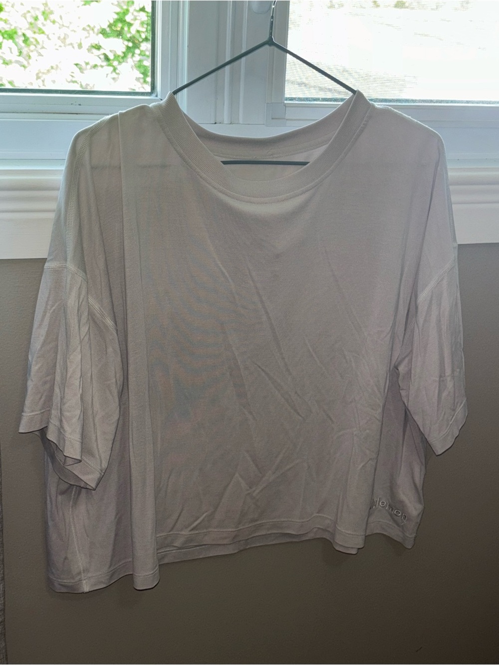 lululemon athletica Boxy Short Sleeve Crew in Light Cream